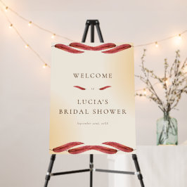 Bienvenida a la ducha nupcial minimalista de hojas