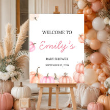 Bienvenida a la fiesta de baby shower "Un pequeño