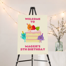 Bienvenida a torta de cumpleaños Bumble Nums