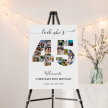 Bienvenida al 45º cumpleaños número 45 Collage de