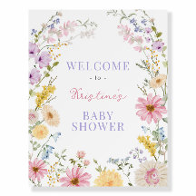 Bienvenida al Baby Shower de Flores Silvestres de