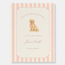 Bienvenida al Baby Shower del Cachorro Retriever D