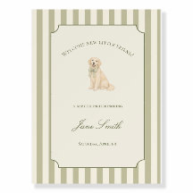 Bienvenida al baby shower del Golden Retriever Ver