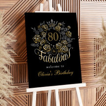 Bienvenida al cumpleaños fabuloso Floral de Oro Ne