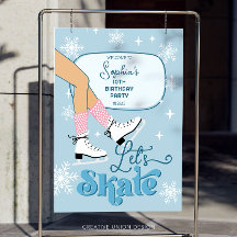 Bienvenida al Fiesta de Patinaje sobre Hielo Cumpl