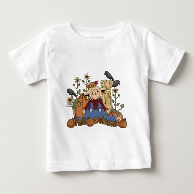 "Bienvenida al otoño" Top del infante de espantapá (Anverso)