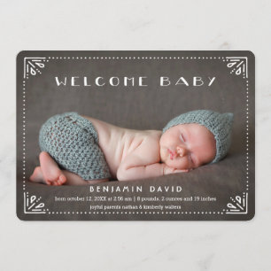 Bienvenida Bebé Dulce Anuncio de Nacimiento