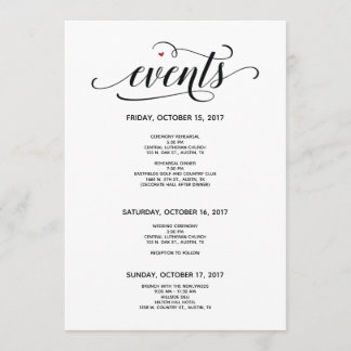 Bienvenida Boda moderno y tarjeta tineraria v2