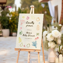 Bienvenida de Baby Shower de mano cultivada localm