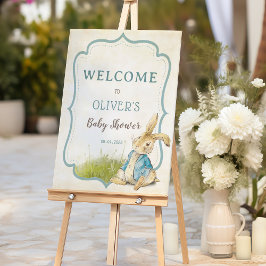 Bienvenida de Baby Shower de Peter Rabbit Boy Vint