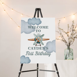 Bienvenida de cumpleaños del avión Time Flies