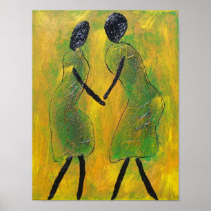 Bienvenida de vuelta - Impresión de arte africano