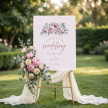 Bienvenida del Boda suave y turbio rosa Peony