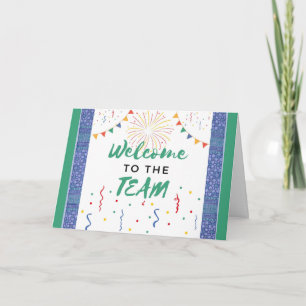 Bienvenida nuevo empleado al equipo Tarjeta de bie