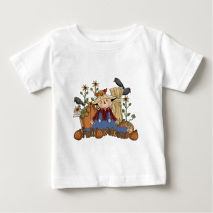 "Bienvenida otoño", niño pequeño de Scarecrow Top