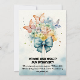 ¡Bienvenida, Pequeño Milagro! - Invitación a Fiest