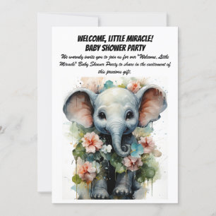 ¡Bienvenida, Pequeño Milagro! - Invitación a Fiest