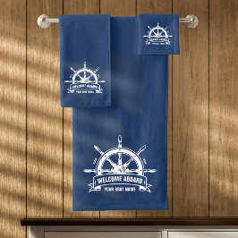 Bienvenida personalizada a bordo Rueda de barco ná