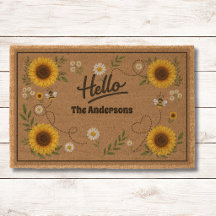 Bienvenida Personalizada con Girasoles