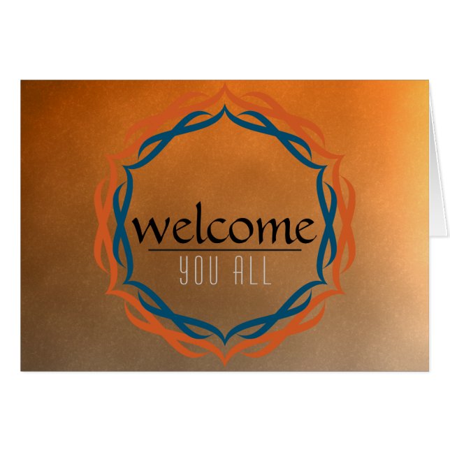 Bienvenida Sunset Mandala Damask Nubes negras roja (Anverso (Horizontal))