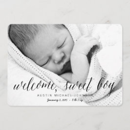 Bienvenida Sweet Boy | Anuncio de nacimiento de la