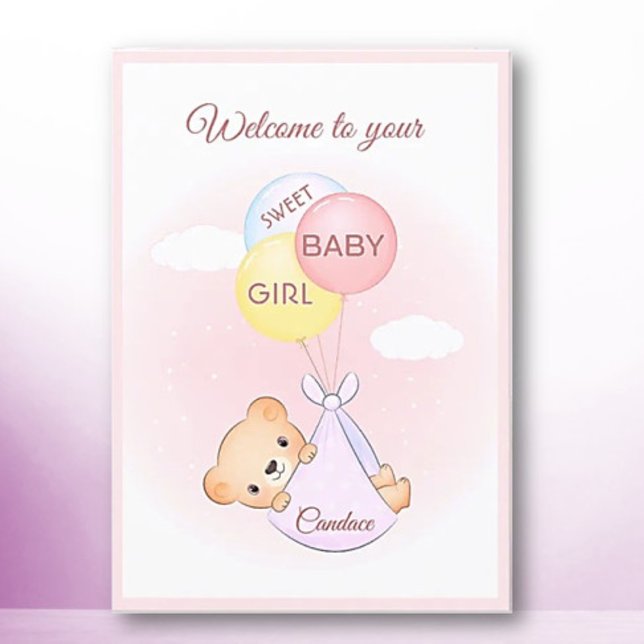 ¡Bienvenida! Tarjeta de felicitación personalizada (Subido por el creador)