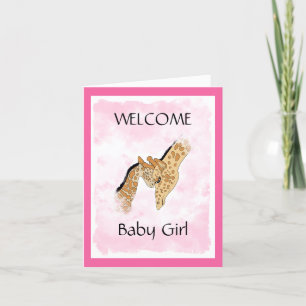 BIENVENIDA Tarjeta para niñas