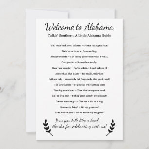 Bienvenido a Alabama Personalizado con Frases Loca