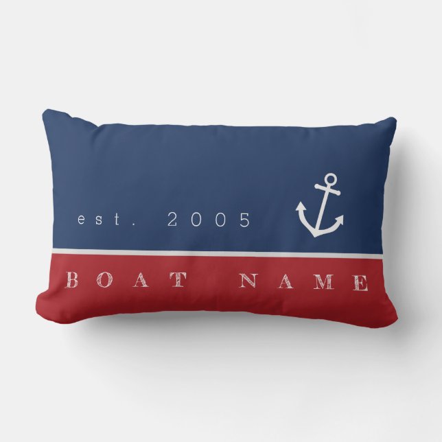 Bienvenido a bordo del almohada de anclaje náutico (Anverso)