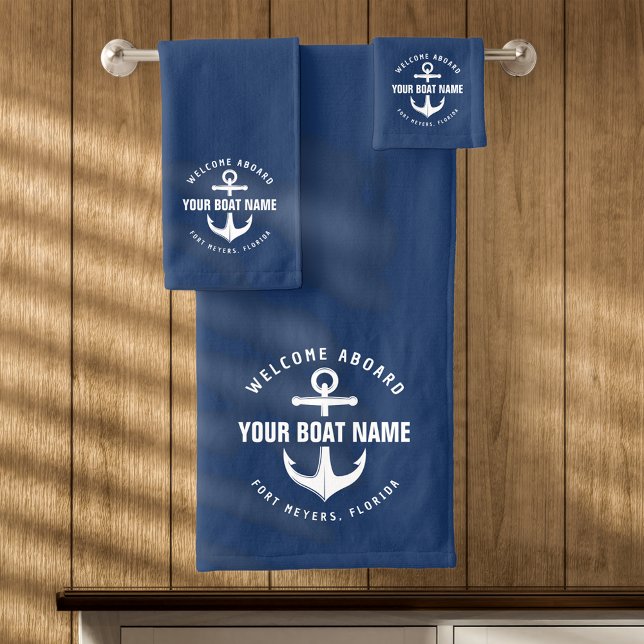 Bienvenido a bordo del barco Nautical Anchor Azul (Subido por el creador)