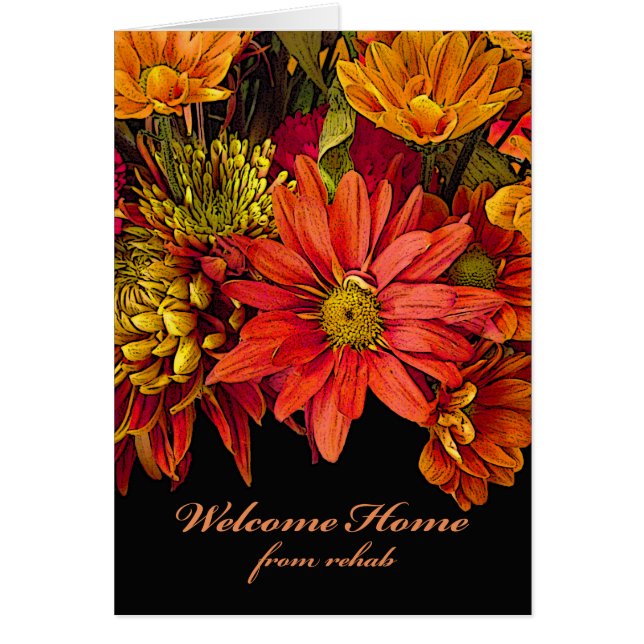 Bienvenido a casa de Rehab, diseño de flores de ot (Frente)
