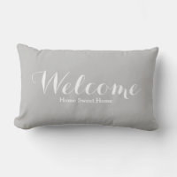 Bienvenido a casa dulce hogar almohada decorativa