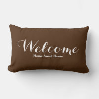 Bienvenido a casa dulce hogar almohada decorativa