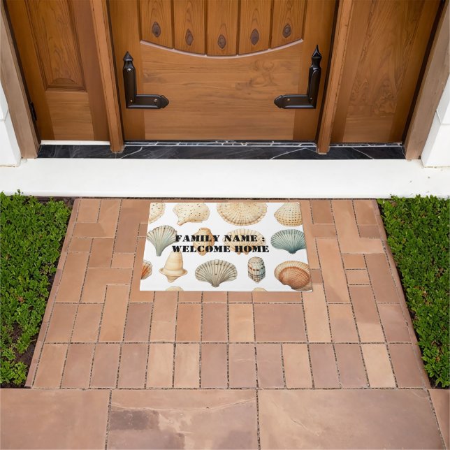 Bienvenido a casa fuera de la alfombra de la puert (Exterior)