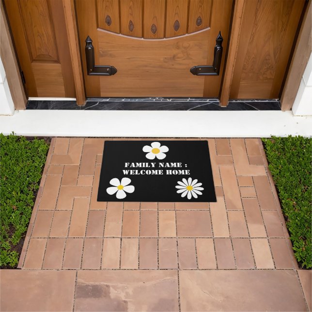 Bienvenido a casa fuera de la alfombra de la puert (Exterior)