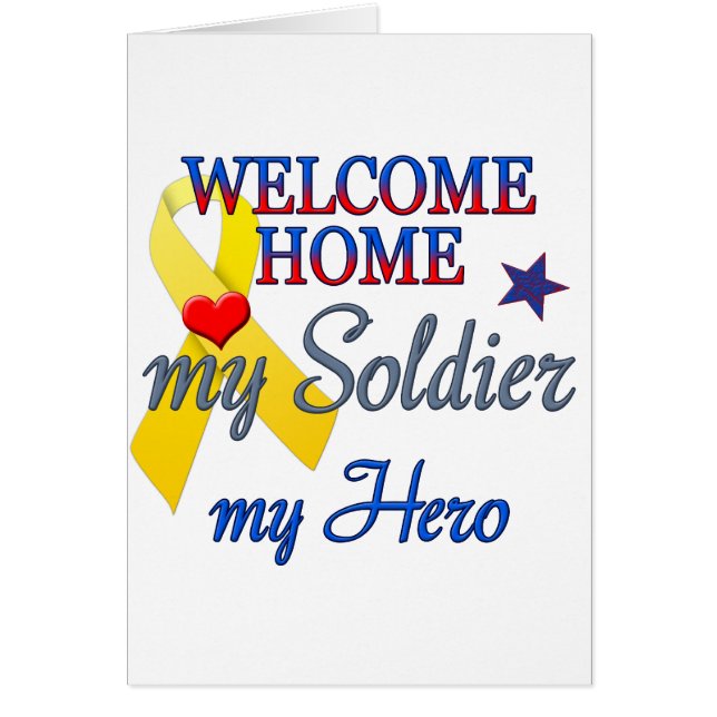 Bienvenido a casa mi soldado mi héroe (Frente)