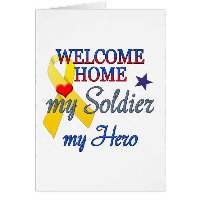 Bienvenido a casa mi soldado mi héroe (Frente)