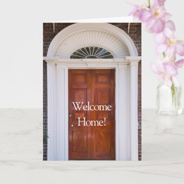 "Bienvenido a casa" nueva tarjeta de felicitación  (Orquídea)