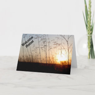 ¡Bienvenido a casa! Tarjeta de felicitación