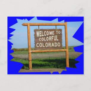 Bienvenido a Colorful Colorado POSTAL