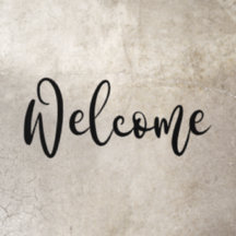 Bienvenido a cualquier guión de caligrafía elegant