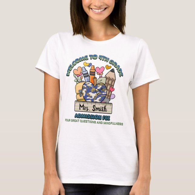 Bienvenido a la camiseta de "Tarifa de Admisión" d (Anverso)