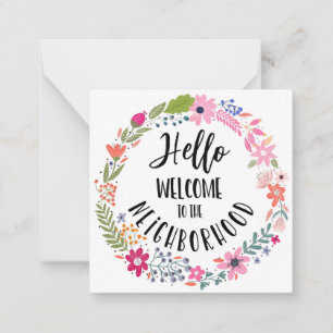 bienvenido a la nueva tarjeta de notas de inicio d