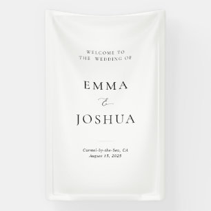 Bienvenido a la pancarta de señalización de vinilo