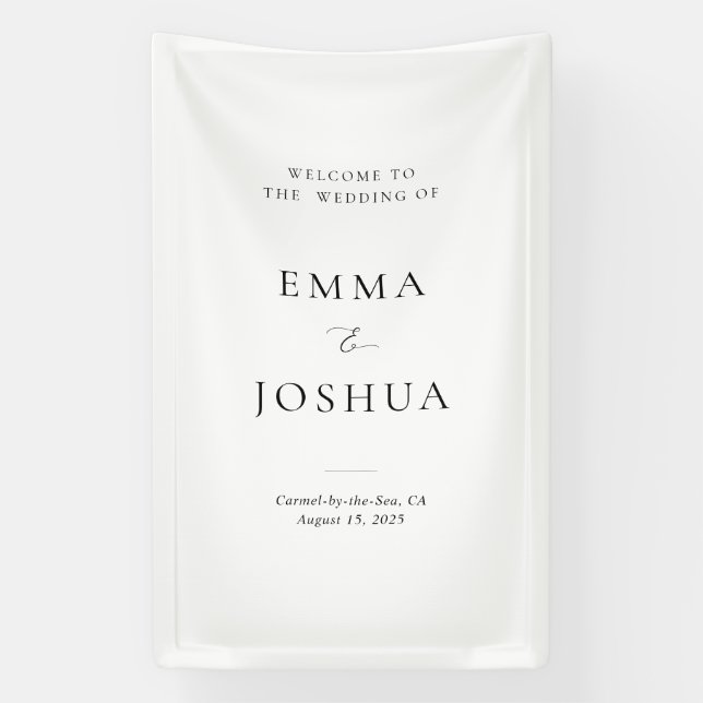 Bienvenido a la pancarta de señalización de vinilo (Vertical)