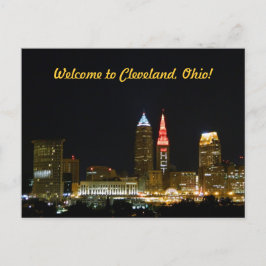 Bienvenido a la postal de Cleveland (noche)