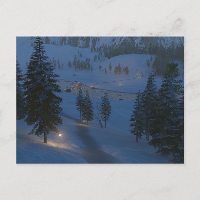 Bienvenido a la postal de Cwm (Anverso)