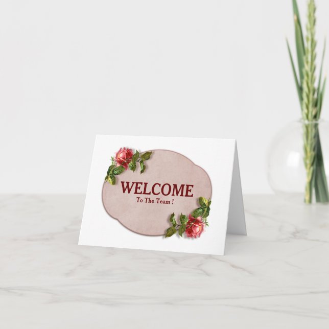 Bienvenido A La Tarjeta De Equipo (Anverso)