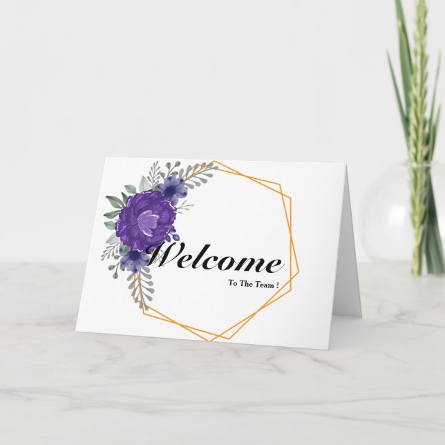 Bienvenido A La Tarjeta De Equipo (Anverso)