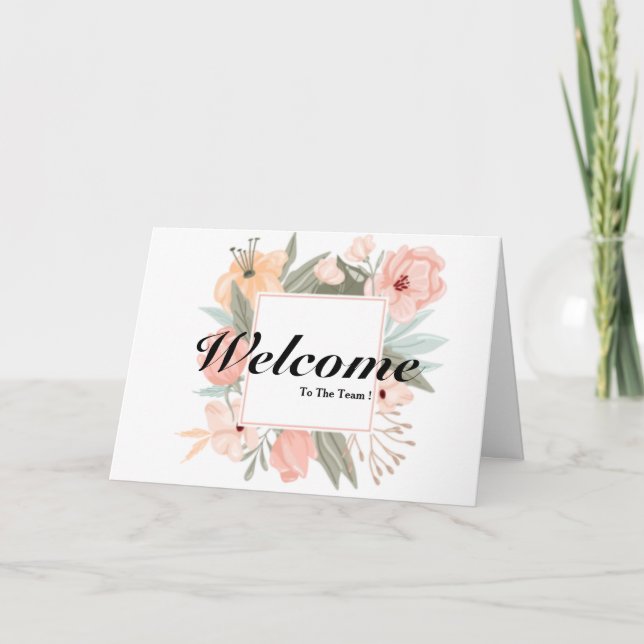 Bienvenido A La Tarjeta De Equipo (Anverso)